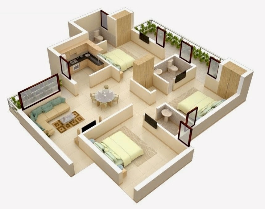 5 Contoh Desain Rumah Minimalis 3 Kamar yang Bisa Ditiru